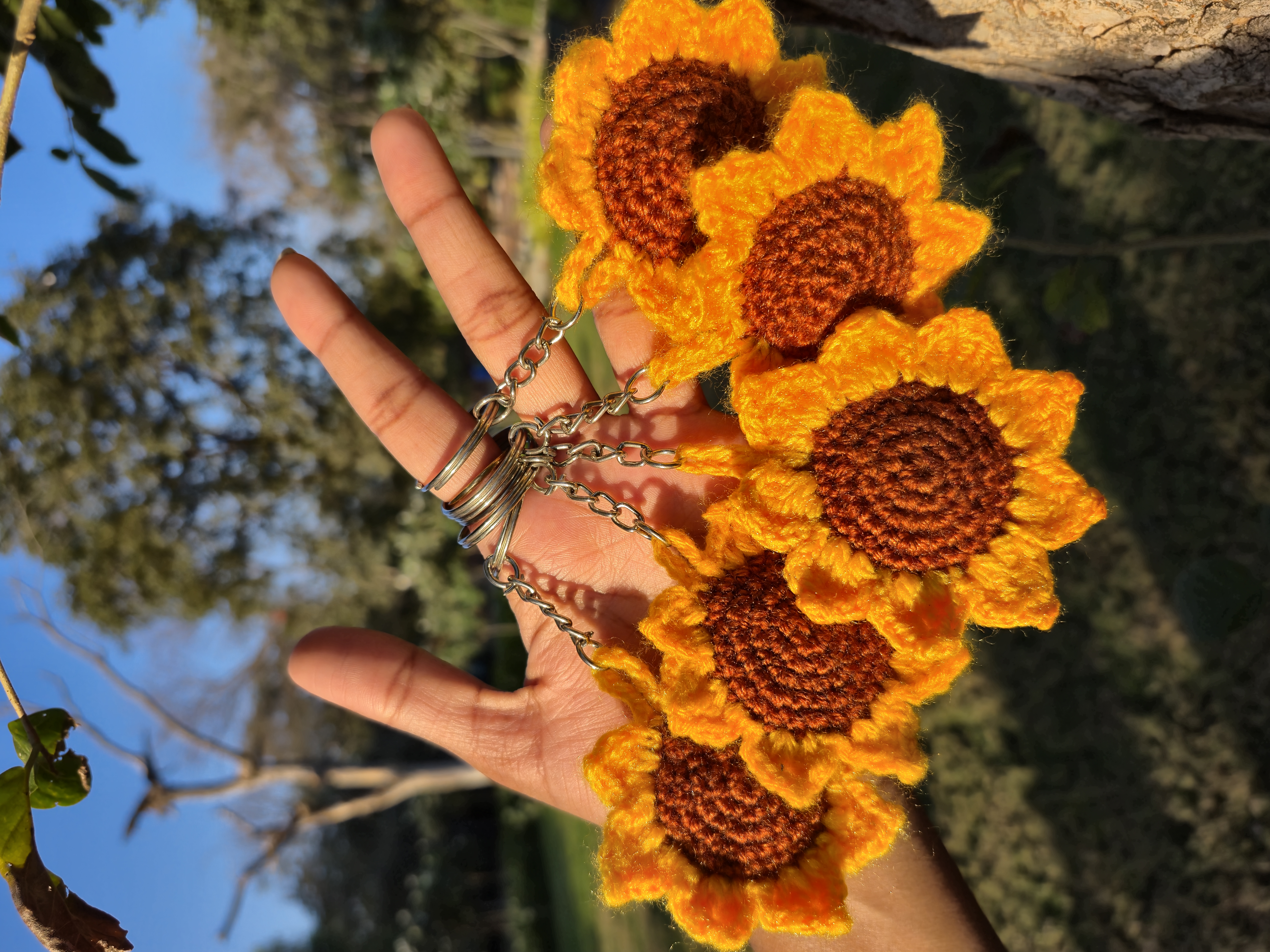 Sunflower Keychain combow