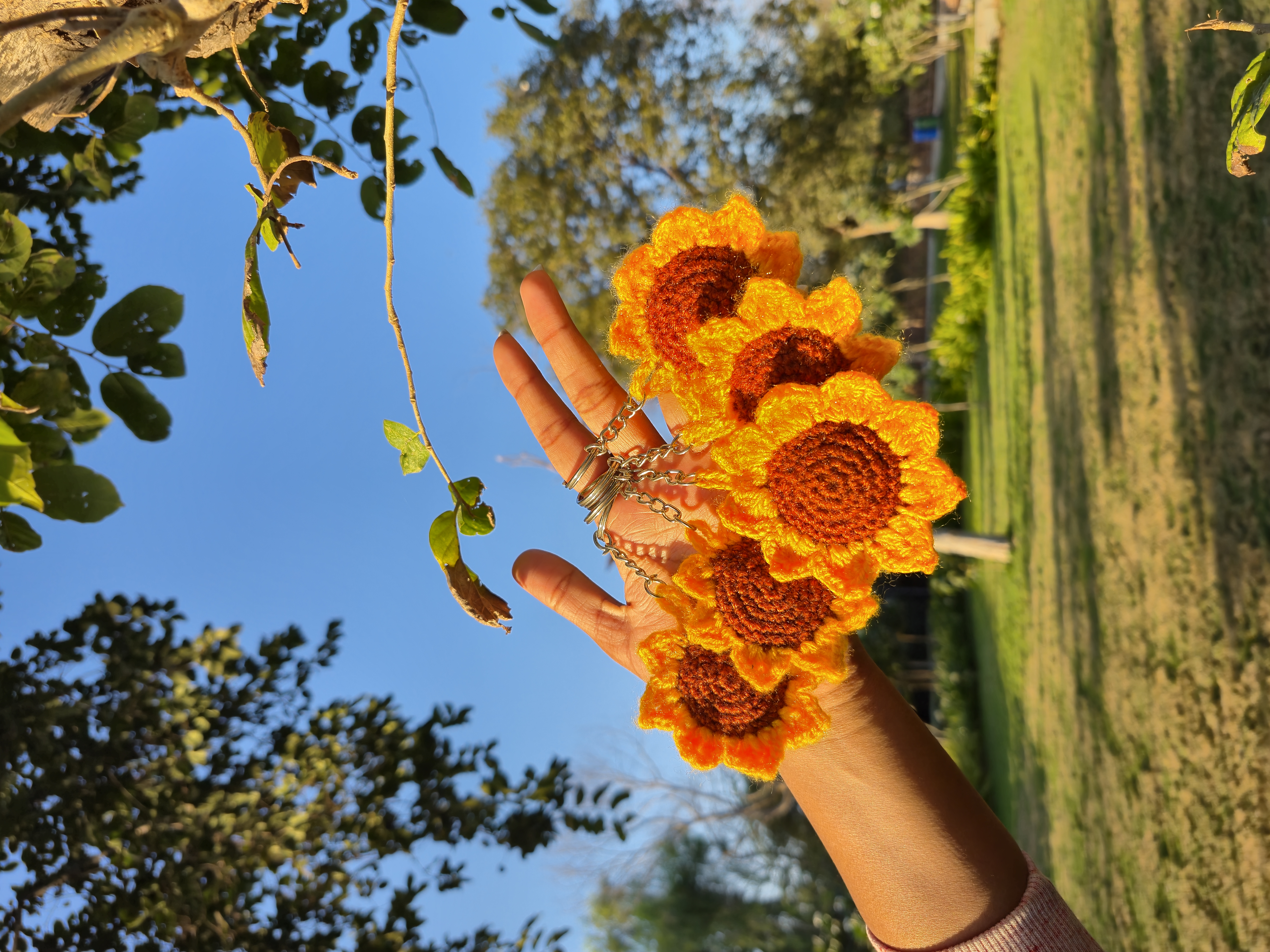 Sunflower Keychain combow