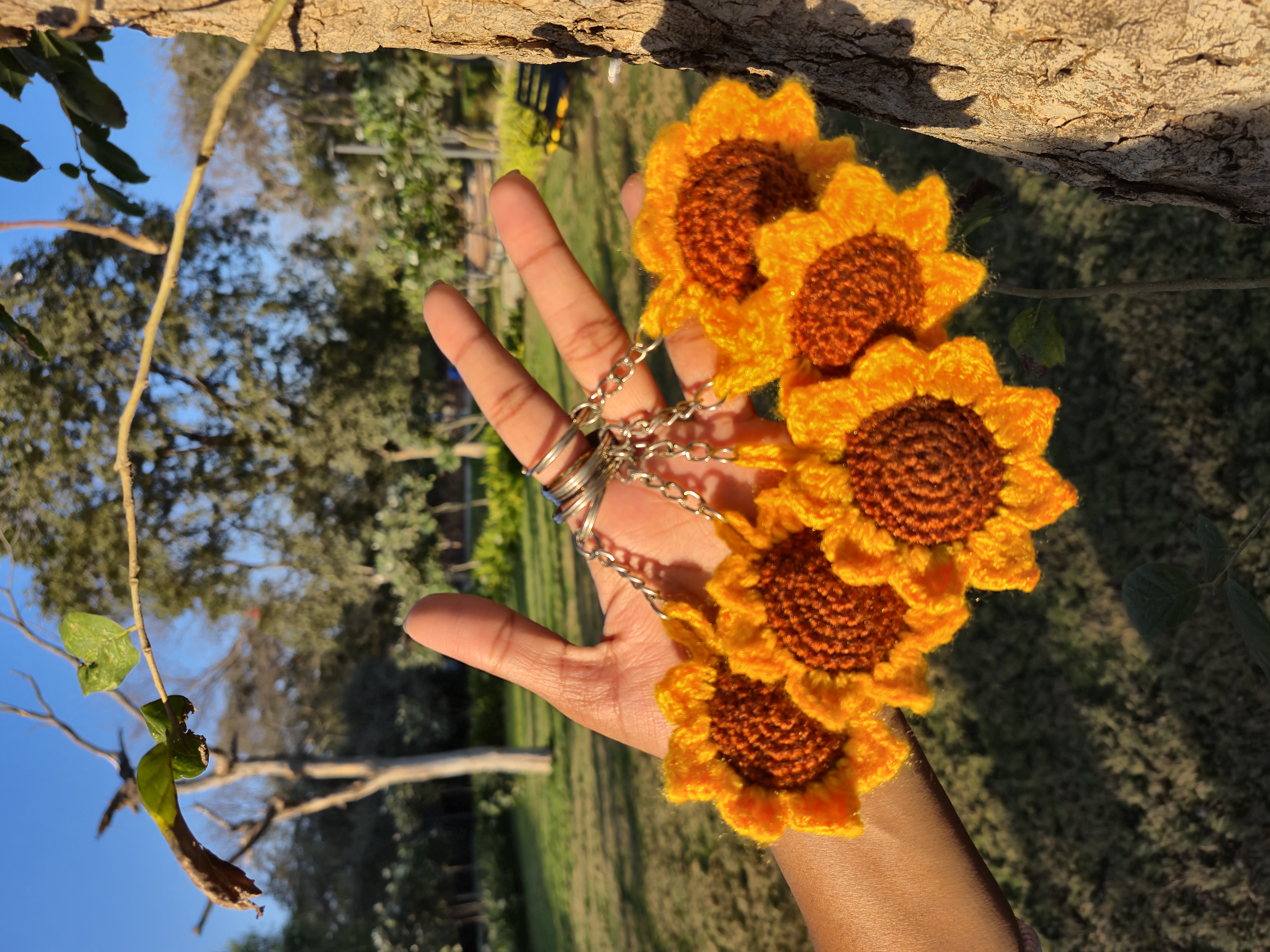 Sunflower Keychain combo